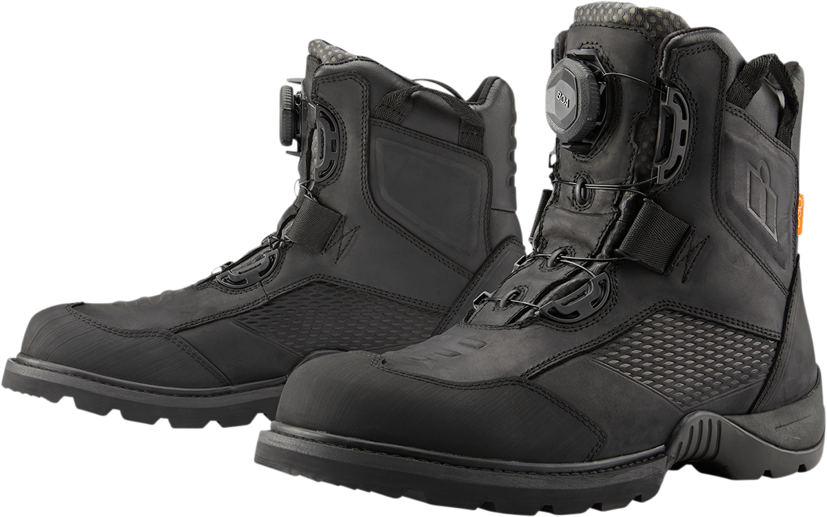 ICON Stormhawk Boots - Black - Size 11.5 3403-1157