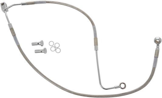 DRAG SPECIALTIES Brake Line - Front (Lower/Upper) - Stainless Steel 691300