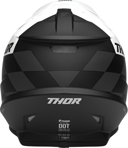 THOR Sector Helmet - Birdrock - Black/White - Medium 0110-7354