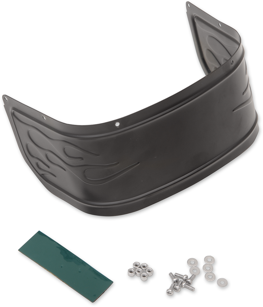 DRAG SPECIALTIES Faldón de guardabarros delantero - Negro satinado 77762F