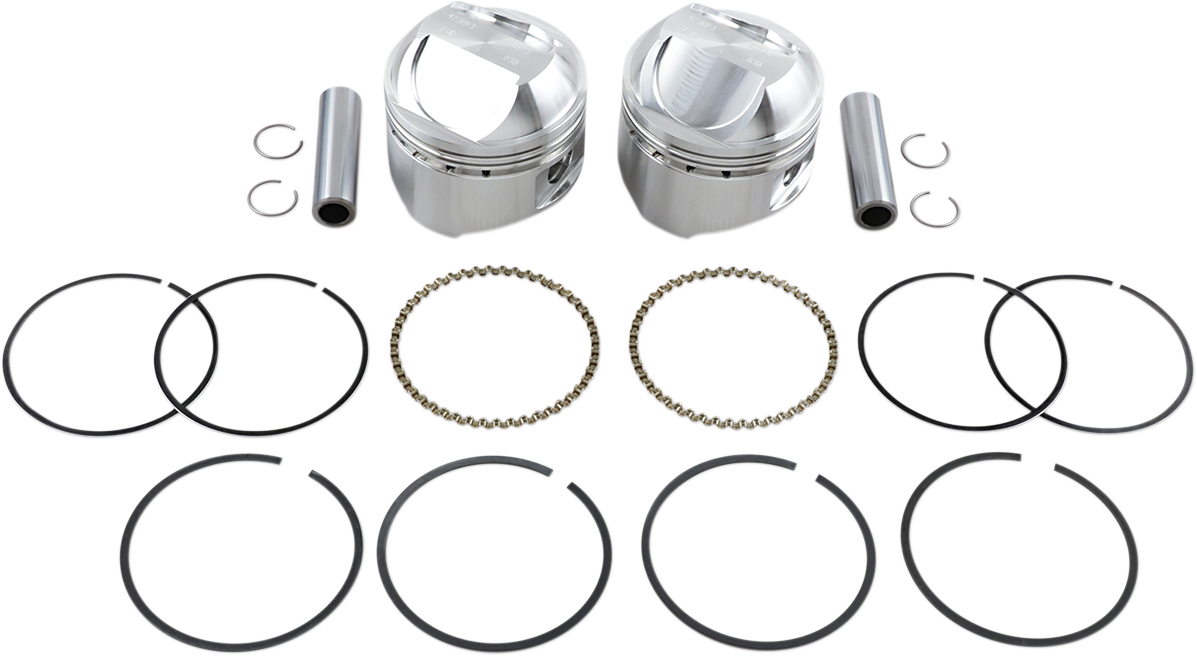 WISECO Piston Kit - .030 - High Compression - 1978-1984 - Big Twin High-Performance K1626