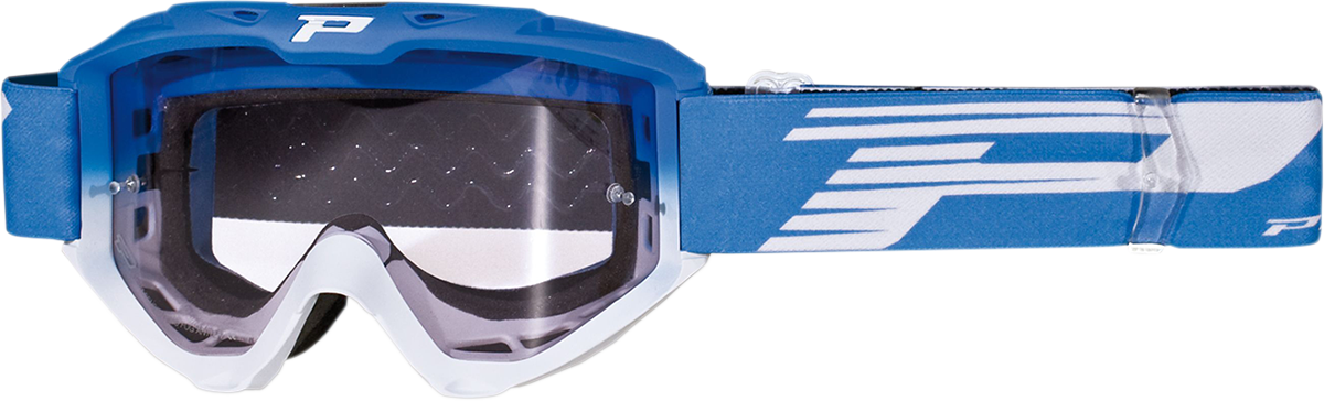 PRO GRIP 3450 Riot Goggles - Light Blue/White - Light Sensitive PZ3450AZBI