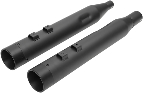 DRAG SPECIALTIES 4" Slip-On Mufflers for FL - Black/Black H00972