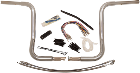 FAT BAGGERS INC. Handlebar Kit - Rounded Top - 14" - Chrome 909414