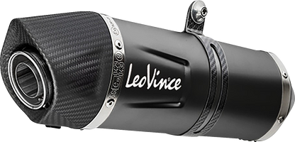 LEOVINCE LV One Evo Slip-On Muffler - Black Edition 14383EB