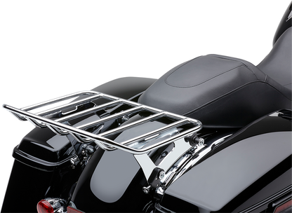 COBRA Detachable Luggage Rack - Chrome ACT F/09-20FLHT/FLHR/FLHX 602-2600