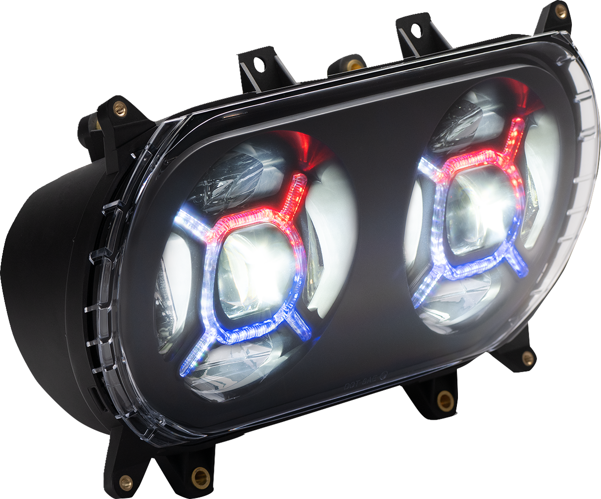 CUSTOM DYNAMICS ProGLOW™ Headlight - Black - Road Glide PG-RG-B