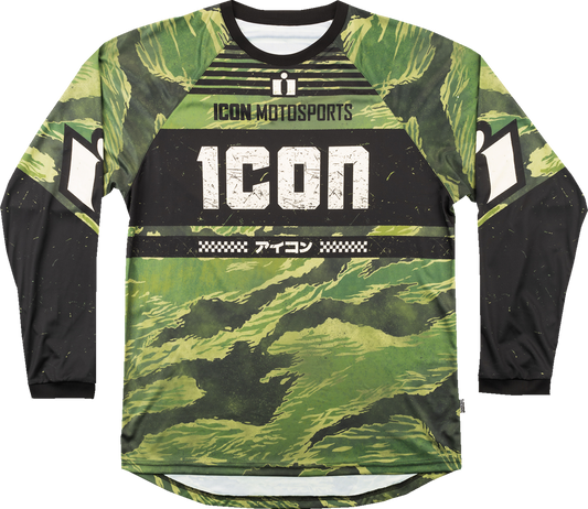 ICON Tiger’s Blood Jersey - Green Camo - Large 2824-0086