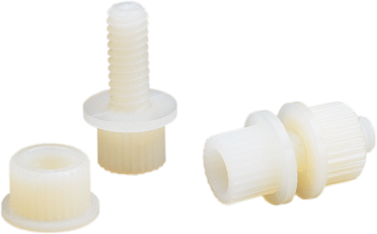 Parts Unlimited License Plate Bolt - 100 Pack - White Lp-600