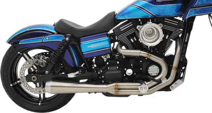 BASSANI XHAUST Road Rage 3 Exhaust - Stainless  1991-2017 Dyna /Fat Bob 1D1SS