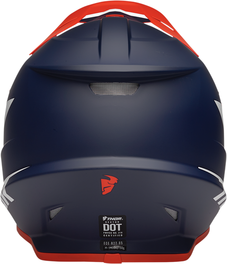 THOR Sector Helmet - Chev - Red/Navy - 2XL 0110-7325