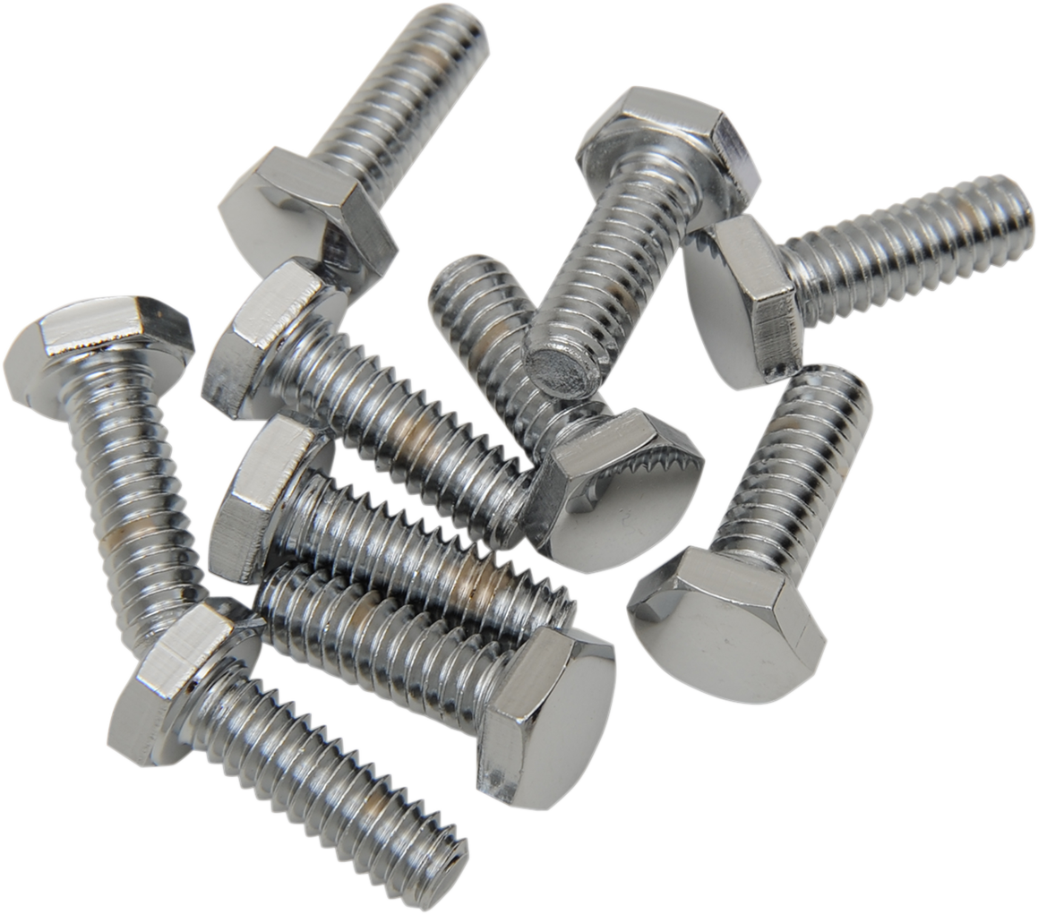 DRAG SPECIALTIES Bolts - Hex-Head - Chrome - 1/4"-20 x 3/4" MPB114