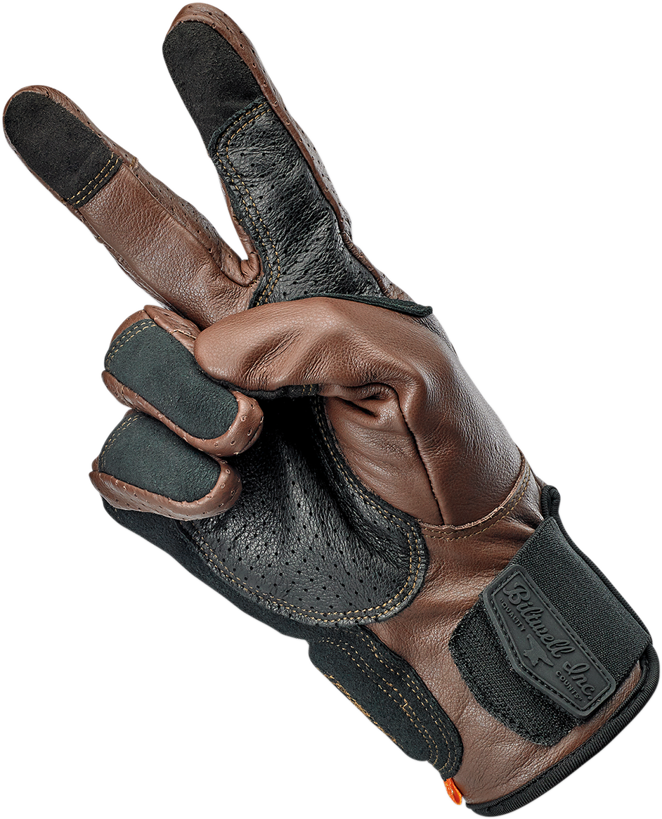 BILTWELL Borrego Gloves - Chocolate/Black - XS 1506-0201-301