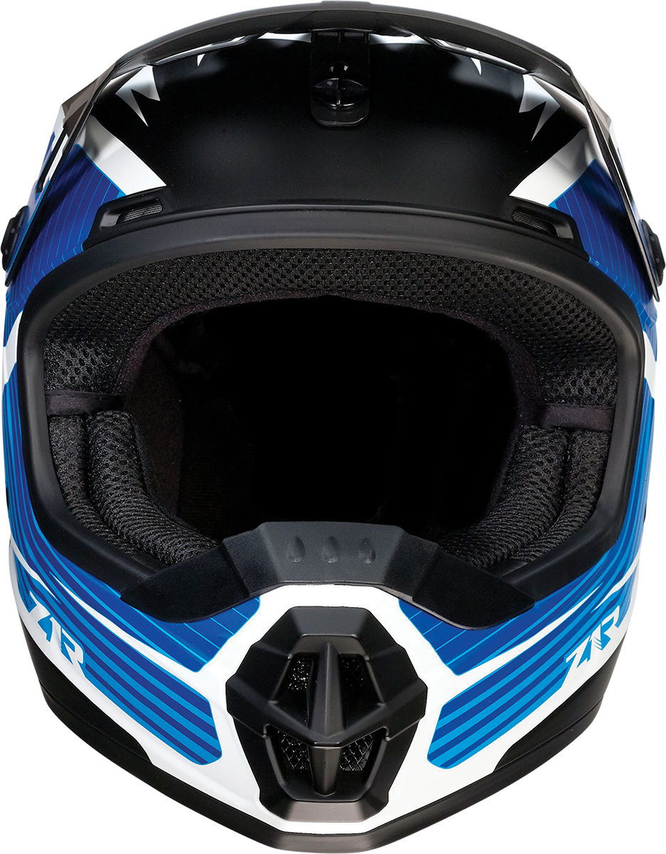 Z1R Youth Rise Helmet - Flame - Blue - Small 0111-1448