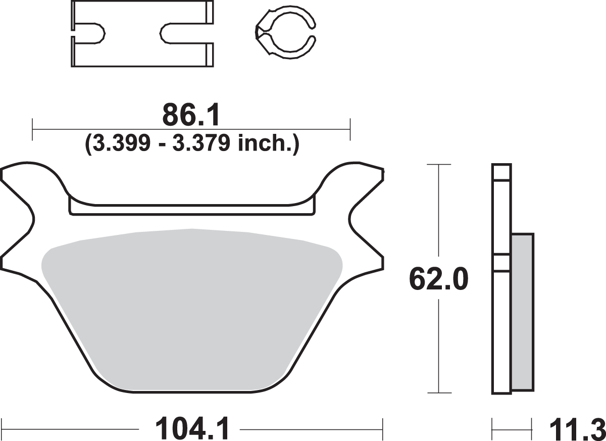 SBS Ceramic Brake Pads 669H.HF