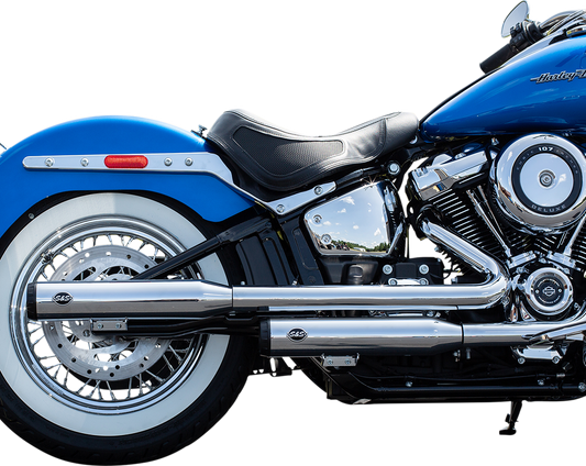 S&S CYCLE Grand National Race Mufflers for Softail - Chrome 550-0740