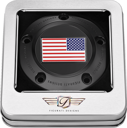 FIGURATI DESIGNS Timing Cover - 5 Hole - American - Black FD21R-TC-5H-BLK