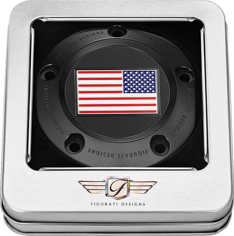 FIGURATI DESIGNS Timing Cover - 5 Hole - American - Black FD21R-TC-5H-BLK