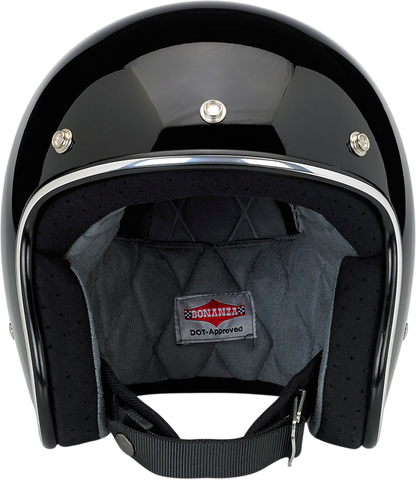 BILTWELL Bonanza Helmet - Gloss Black - Large 1001-101-204