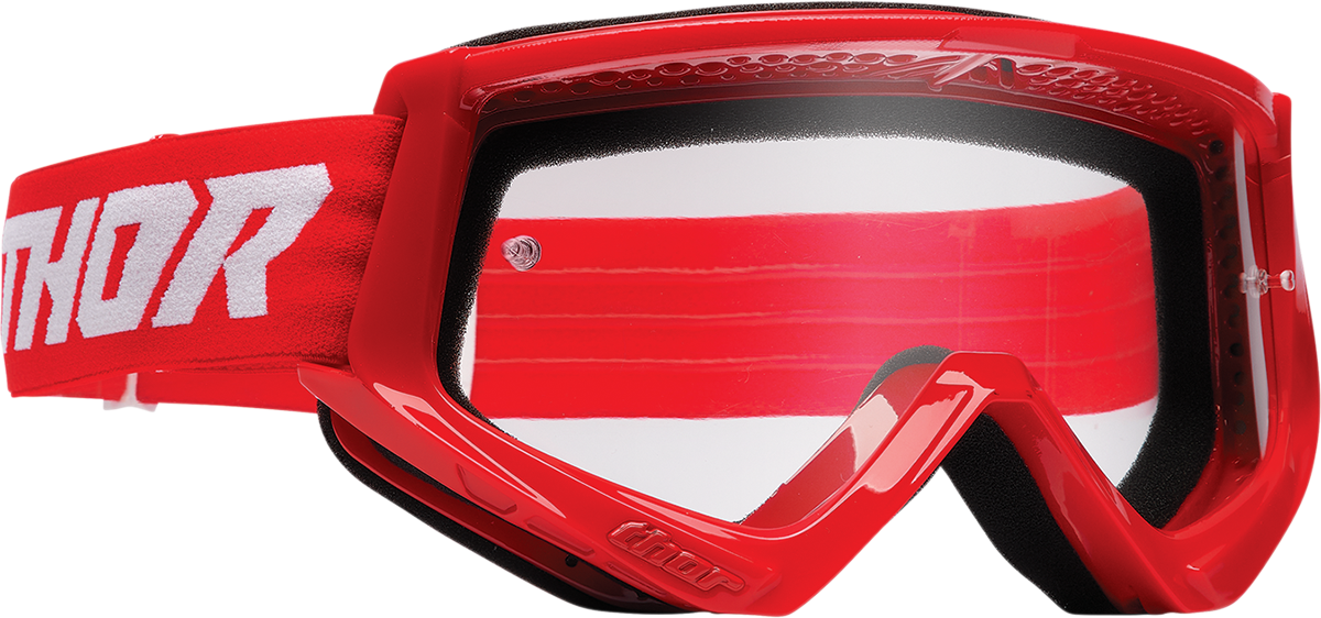 THOR Combat Goggles - Racer - Red/White 2601-2709