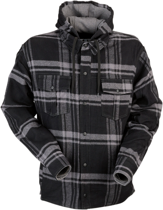 Z1R Timber Flannel Shirt - Black/Gray - 5XL 3040-2839