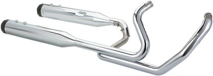 S&S CYCLE El Dorado Dual Exhaust System - Chrome - Black Thruster 550-0699C