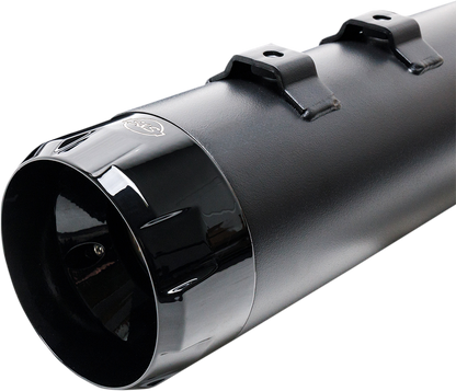 S&S CYCLE MK45 Mufflers - Black - Black Thruster NOW HAVE ALL BLK END CAPS 550-0666