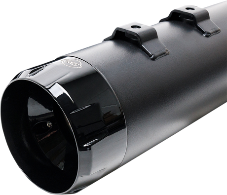 S&S CYCLE MK45 Mufflers - Black - Black Thruster NOW HAVE ALL BLK END CAPS 550-0666