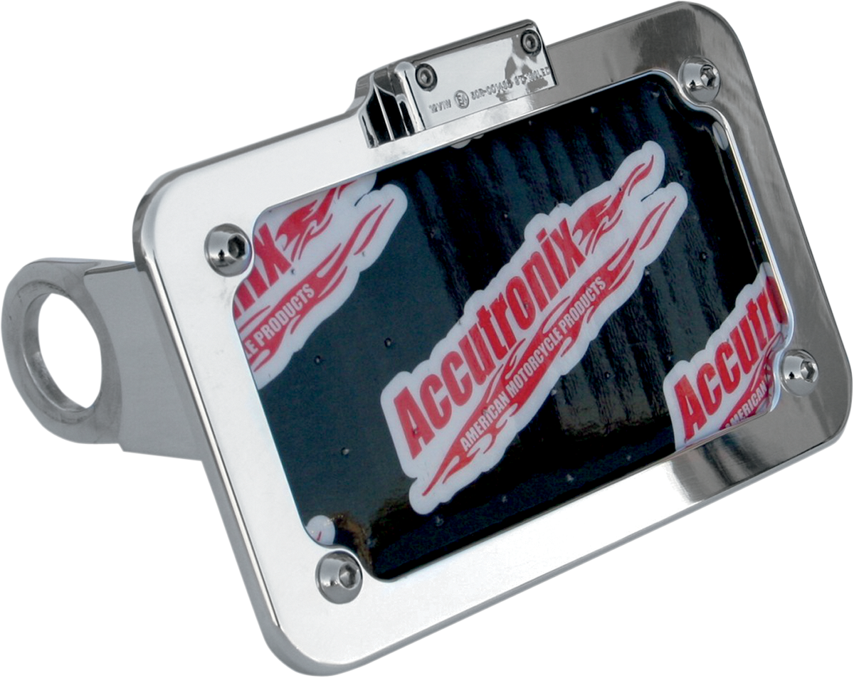 ACCUTRONIX Side Mount License Plate Assembly - Chrome LPF114HV-C