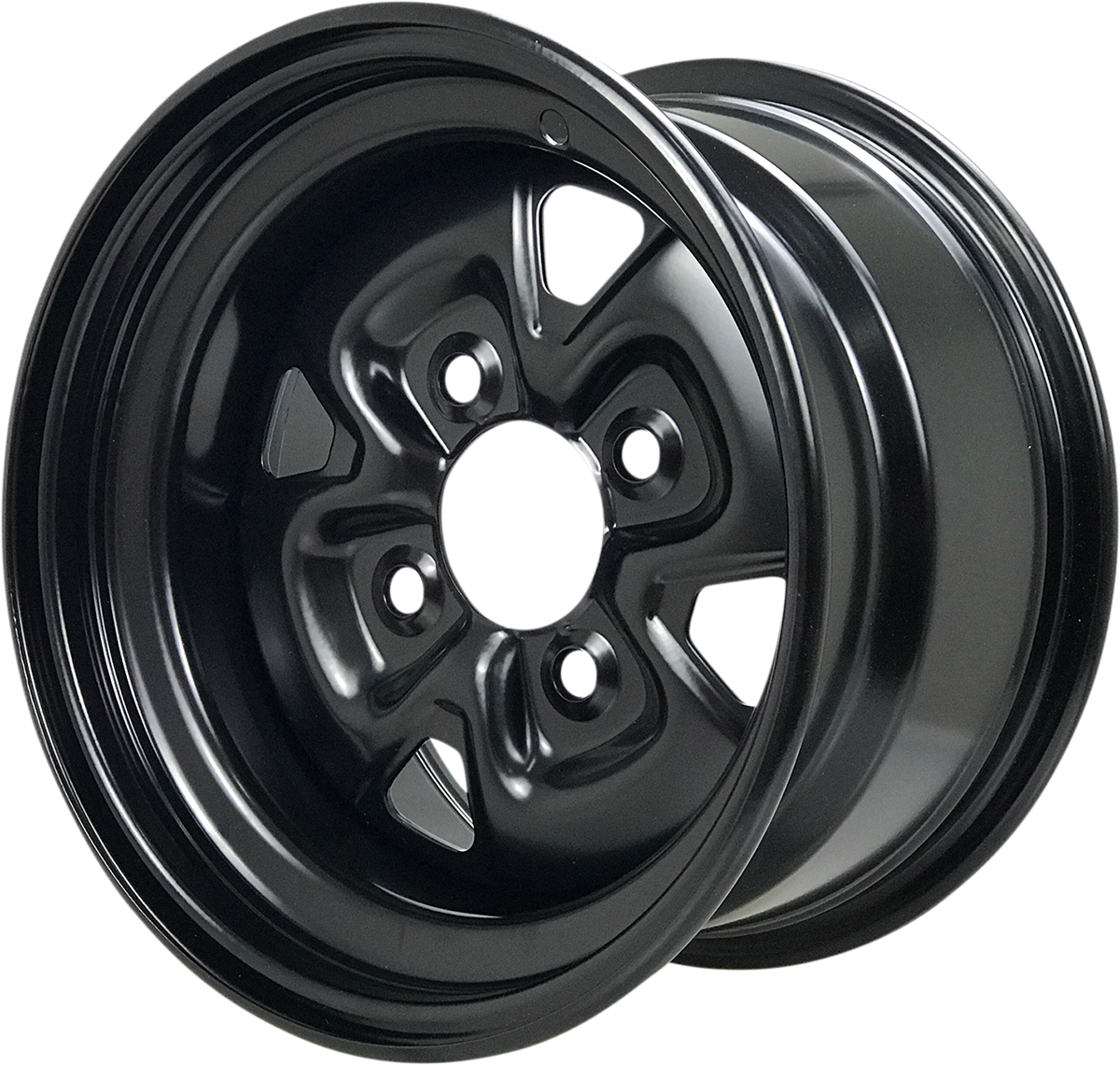 MOOSE UTILITY Steel Wheel - Black - 12x7 - 4/156 - 4+3 MO12070103