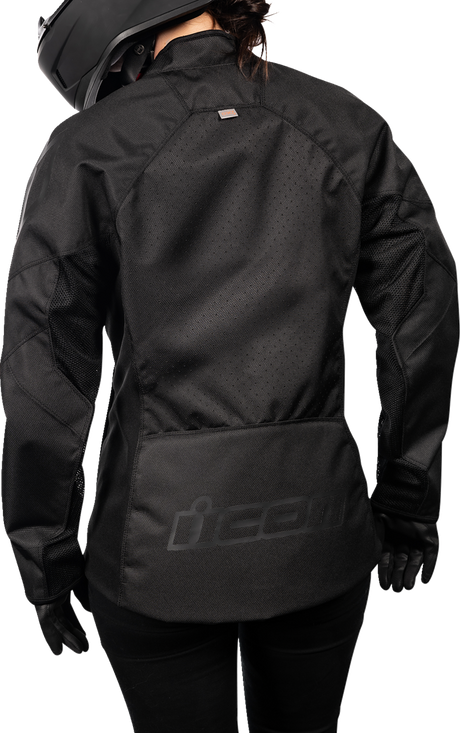 ICON Women's Hooligan™ CE Jacket - Black - Large 2822-1479
