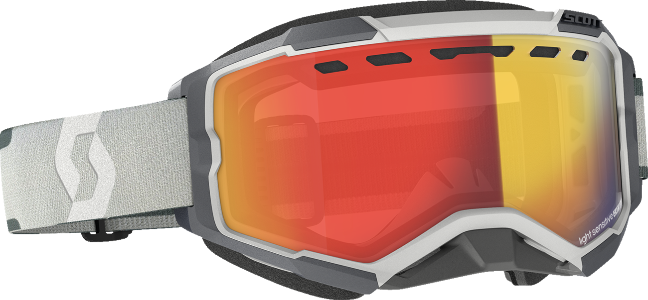 SCOTT Fury Snow Goggles - Light Sensitive - Gray - Red Chrome 278604-0011341