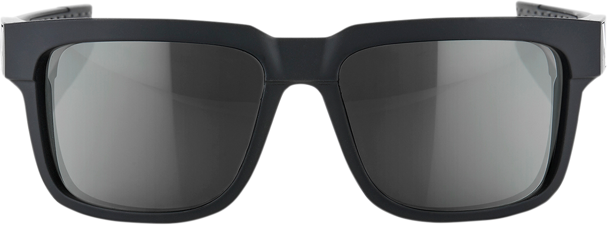 100% Type-S Sunglasses - Black - Smoke 61032-100-57