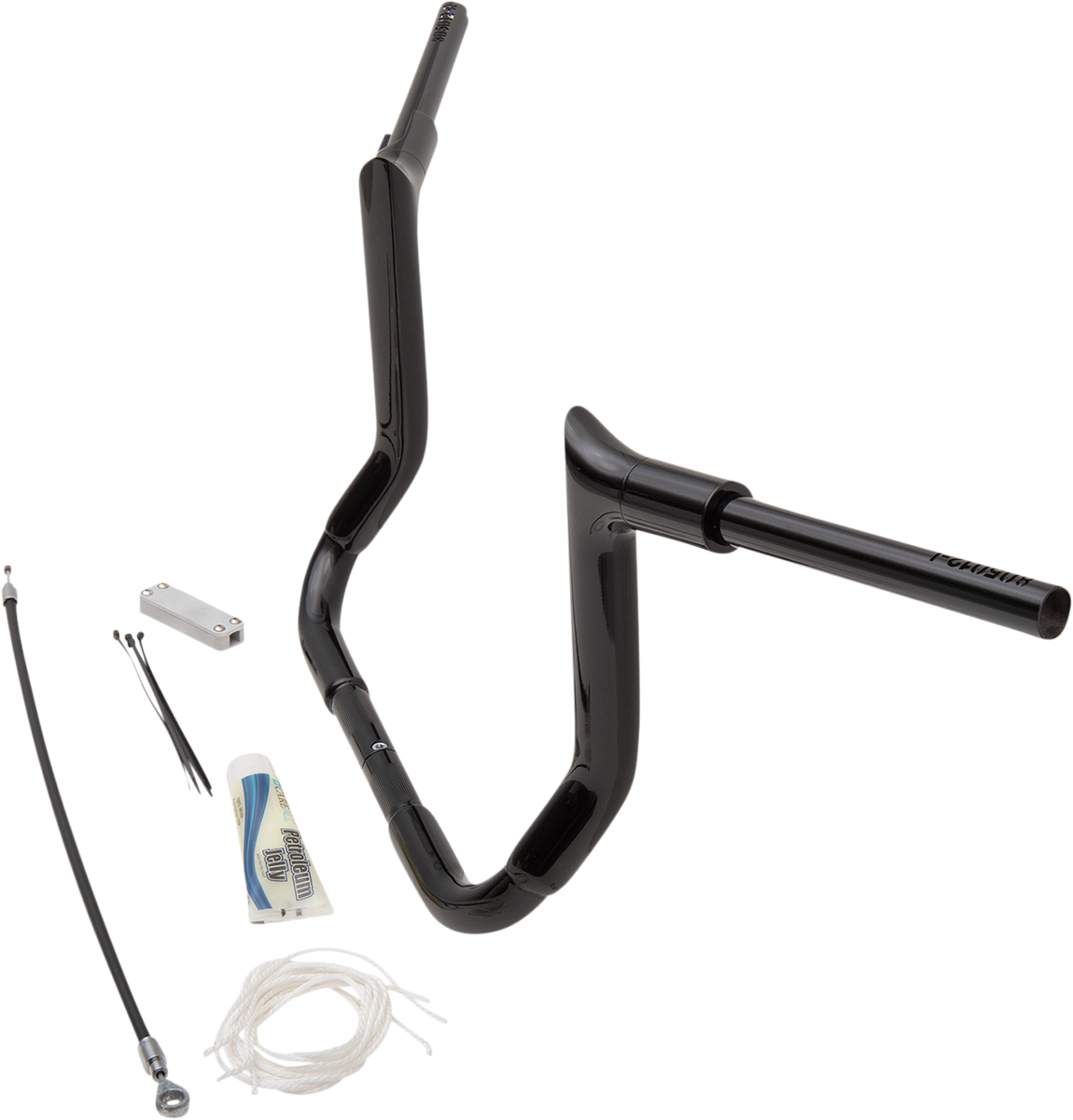 FAT BAGGERS INC. Handlebar Kit - Pointed Top - 12" - Black 809112-B