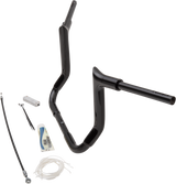 FAT BAGGERS INC. Handlebar Kit - Pointed Top - 12" - Black 809112-B