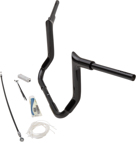 FAT BAGGERS INC. Handlebar Kit - Pointed Top - 12" - Black 809112-B