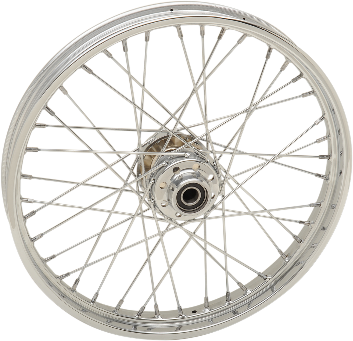 DRAG SPECIALTIES Front Wheel - Single Disc/ABS - Chrome - 21"x2.15" - '08-'17 Softail 64558