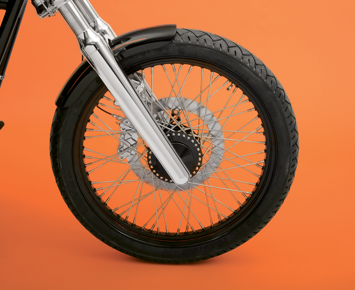 RUSS WERNIMONT DESIGNS Short Flared Front Fender - For 90/90-21 Wheel 4.5" W x 33" L RWD-CW4.5S
