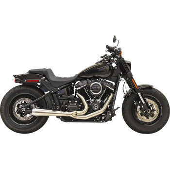 BASSANI XHAUST 2-into-1 Road Rage III Exhaust System Softail  Fat Bob / Street /Rider    - 49-State - Stainless 1S72SSE