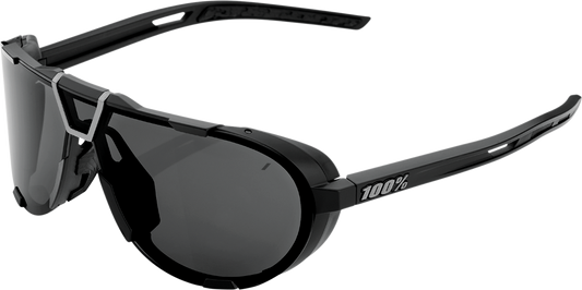 100% Westcraft Sunglasses - Matte Black - Smoke 61046-102-01