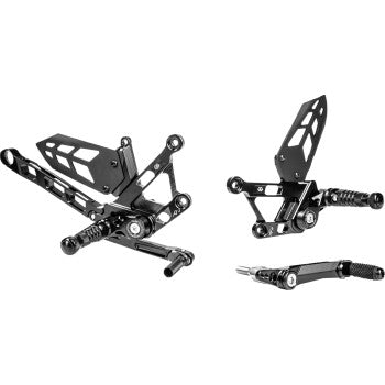 GILLES TOOLING MUE2 Rearset - Black - Yamaha MT-10 MUE2-Y03-B