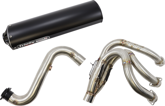 TRINITY RACING Stage 5 Exhaust System - Cerakote Black TR-4155F-C2