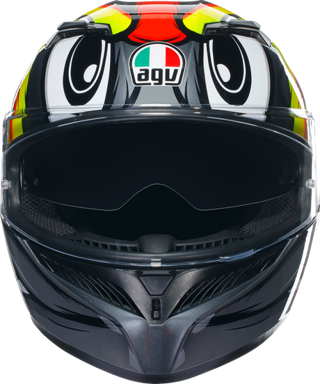 AGV K3 Helmet - Birdy 2.0 - Gray/Yellow/Red - 2XL 21183810040122X