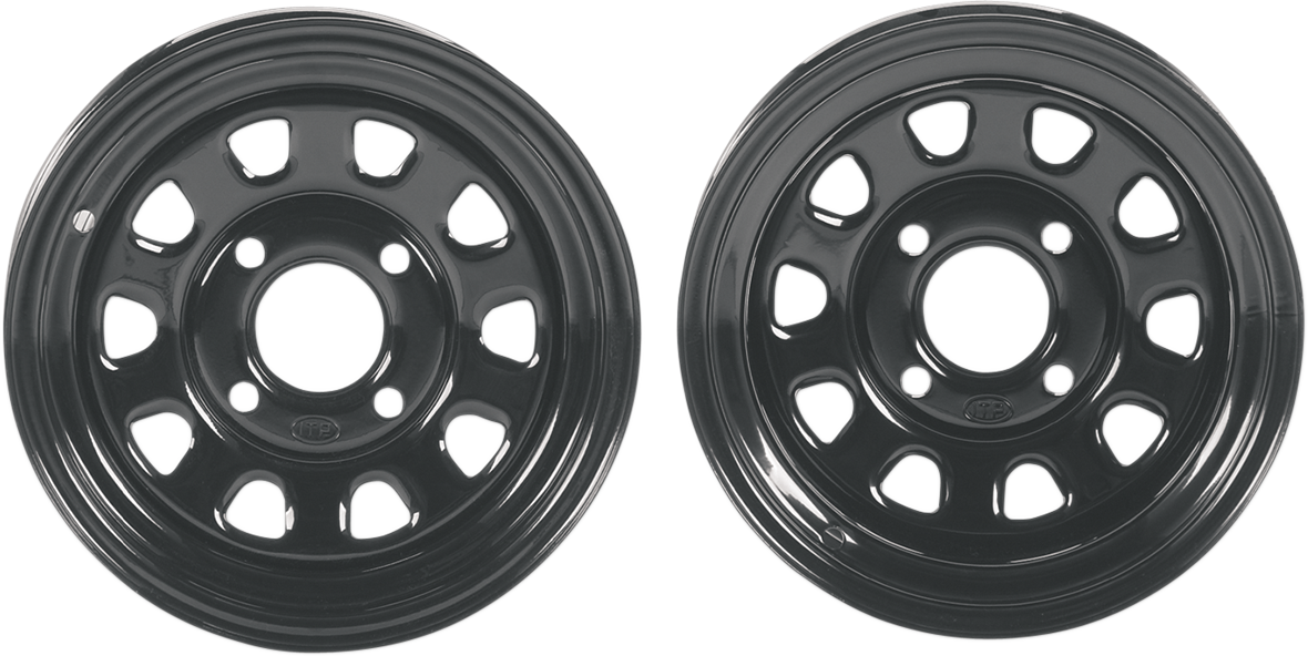 ITP Delta Steel Wheel - Front/Rear - Black - 14x7 - 4/137 - 4+3 1425573014B