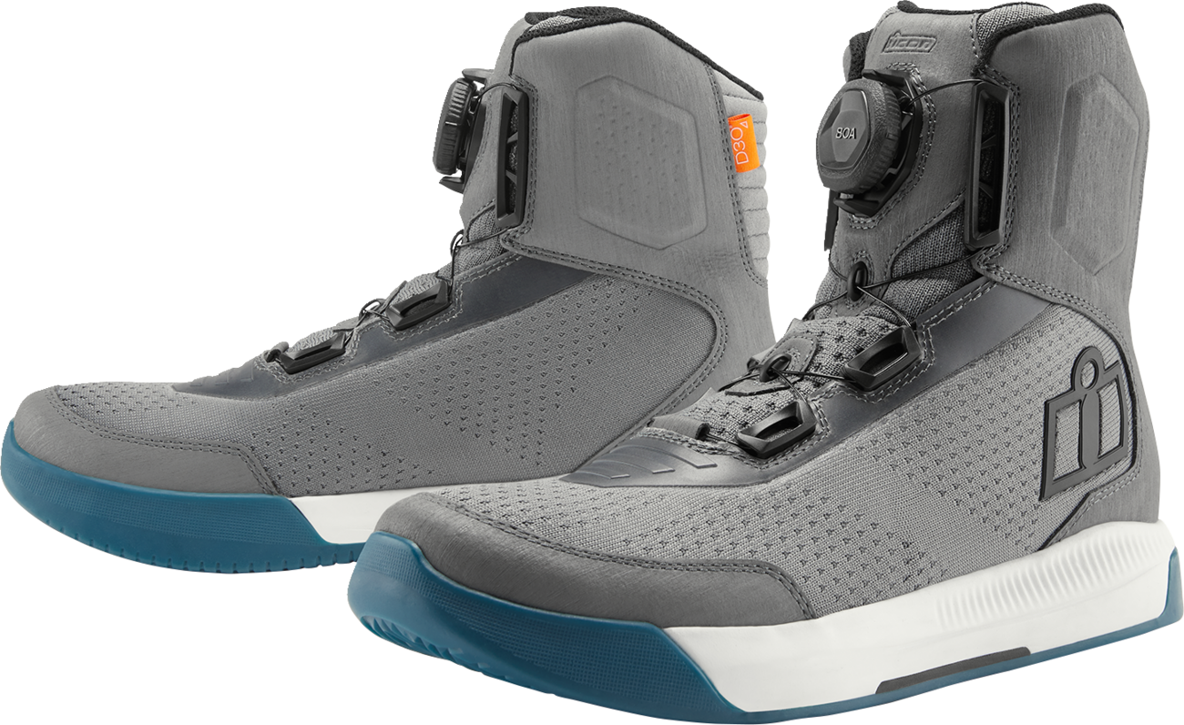 ICON Overlord™ Vented CE Boots - Gray - Size 9.5 3403-1272