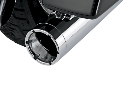 VANCE & HINES Monster Round Muffler - Chrome 16773