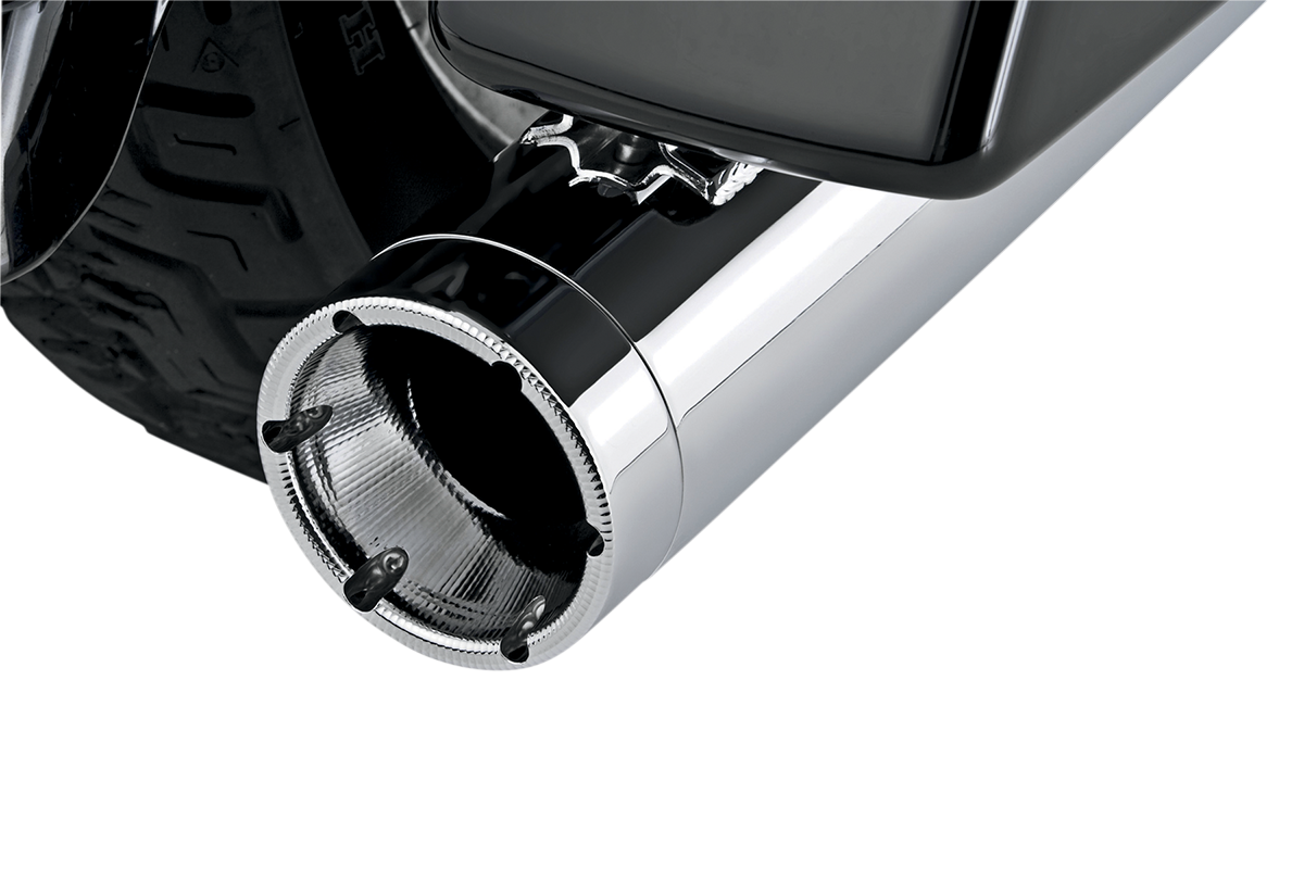 VANCE & HINES Monster Round Muffler - Chrome 16773