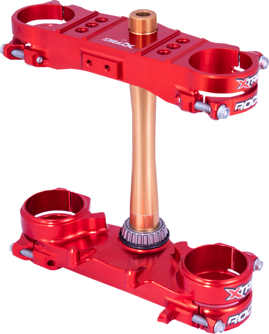 XTRIG Triple Clamp - 22 mm - Red CRF250R/CRF450R 2021-2023 501330101401