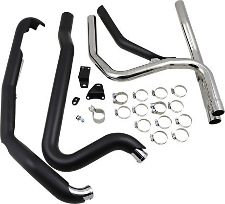 COBRA Powerport Dual Headpipes - Black 6254RB