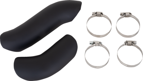 Kit de protección térmica RR de alta salida VANCE &amp; HINES - Negro - Acero inoxidable 60025 